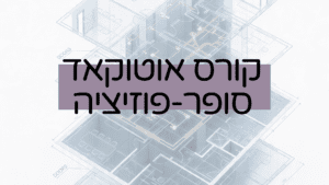 קורס אוטוקאד סופר-פוזיציה של לי לביא
