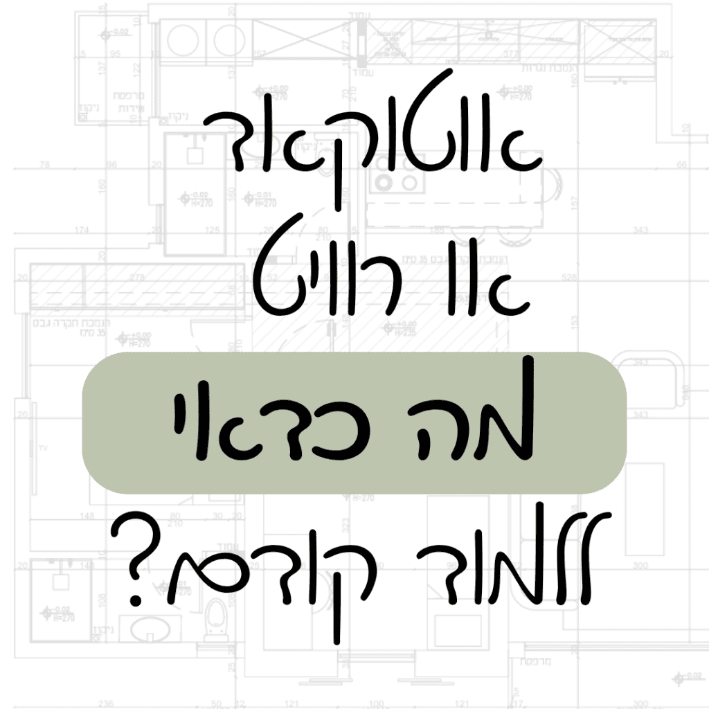 בלוג - אוטוקאד או רוויט - מה כדאי ללמוד קודם